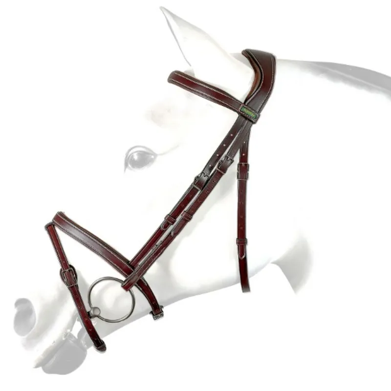 Amerigo Anatomical Flash Bridle - Brown