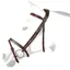 Amerigo Anatomical Flash Bridle - Brown