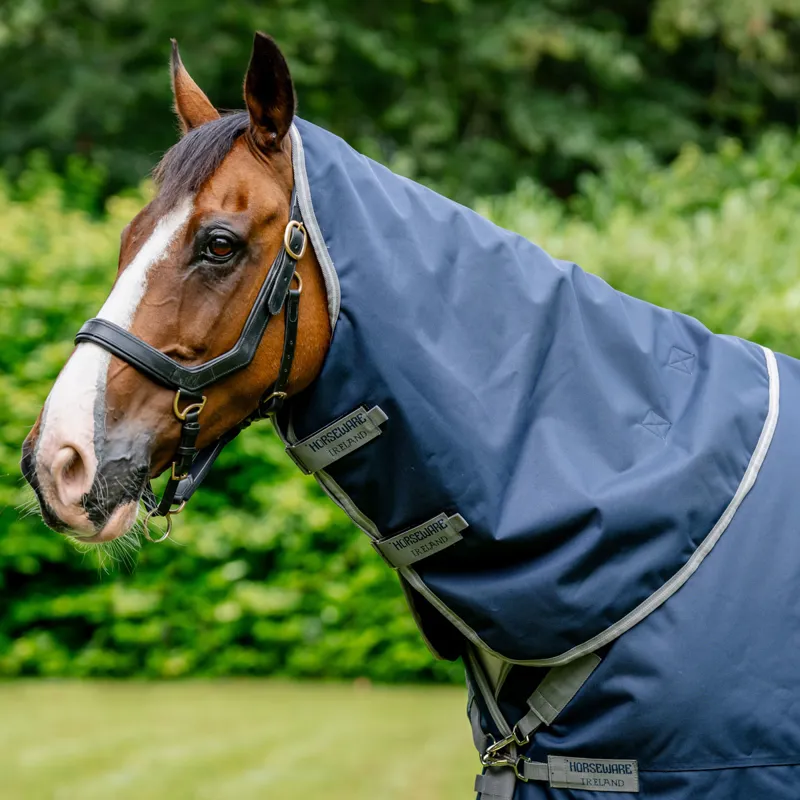 Amigo Bravo 1200D XL 0g Turnout Hood - Navy/Titanium Grey/Silver