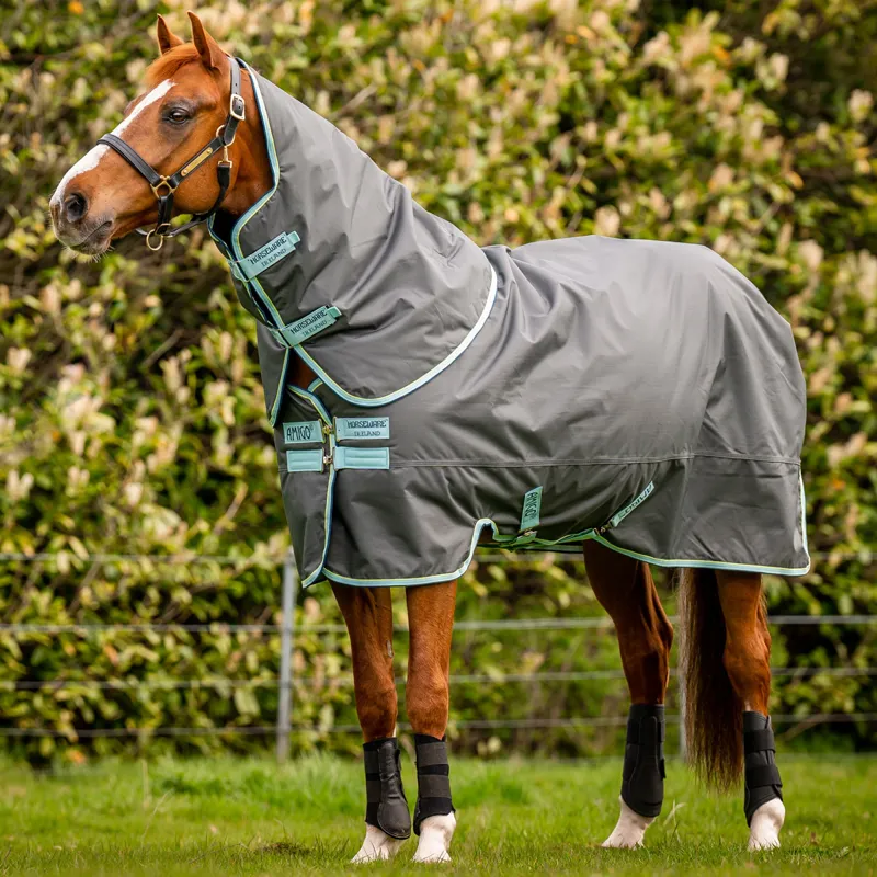 Amigo Hero 600D with Ripstop Plus 200g Turnout Rug - Shadow/Blue Haze