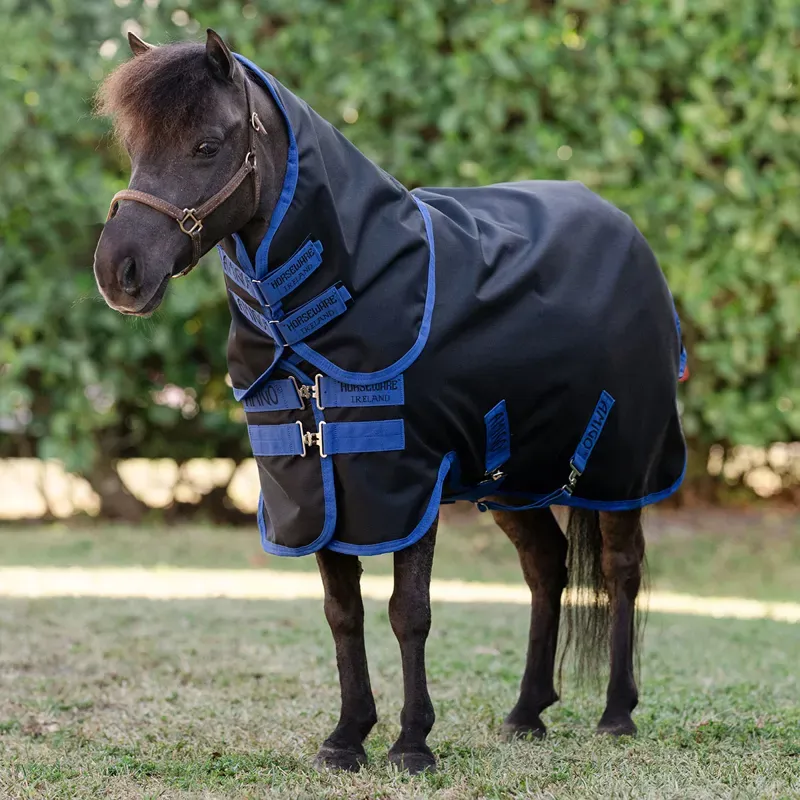 Amigo Ripstop 900D Plus Petite 200g Turnout Rug - Black/Classic Blue