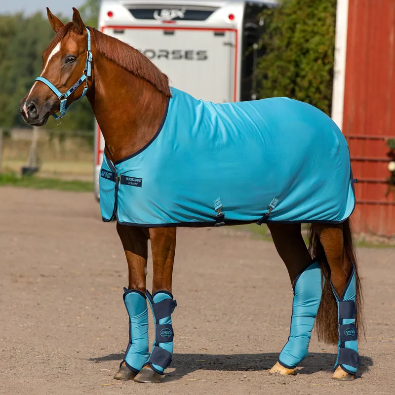 Amigo Jersey Cooler Rug - Delphinium Blue/Navy - 5ft9