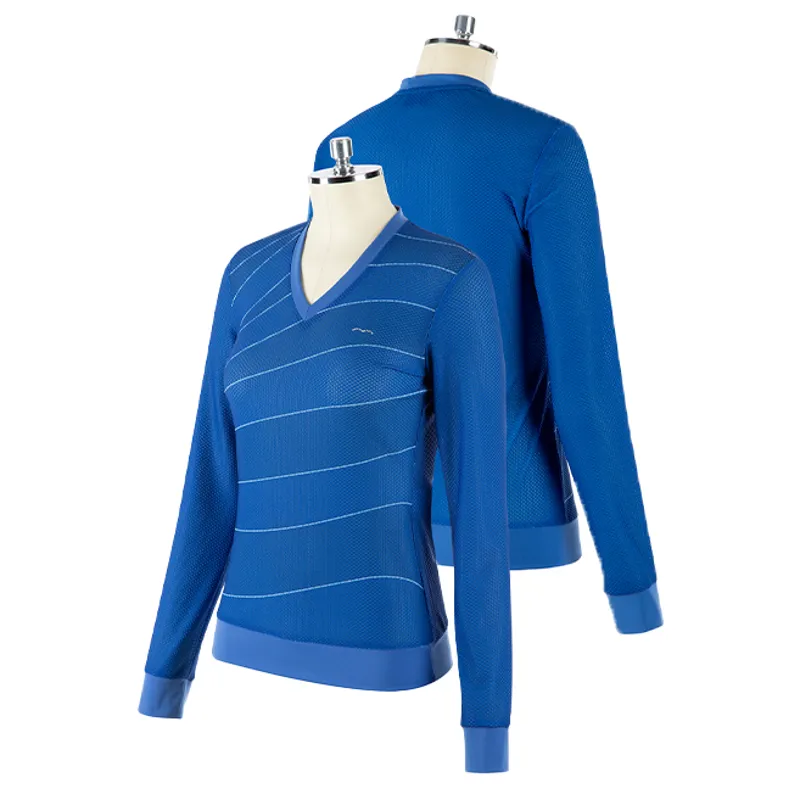 Animo Sully Ladies Pullover Sweatshirt - Blue Caribbean