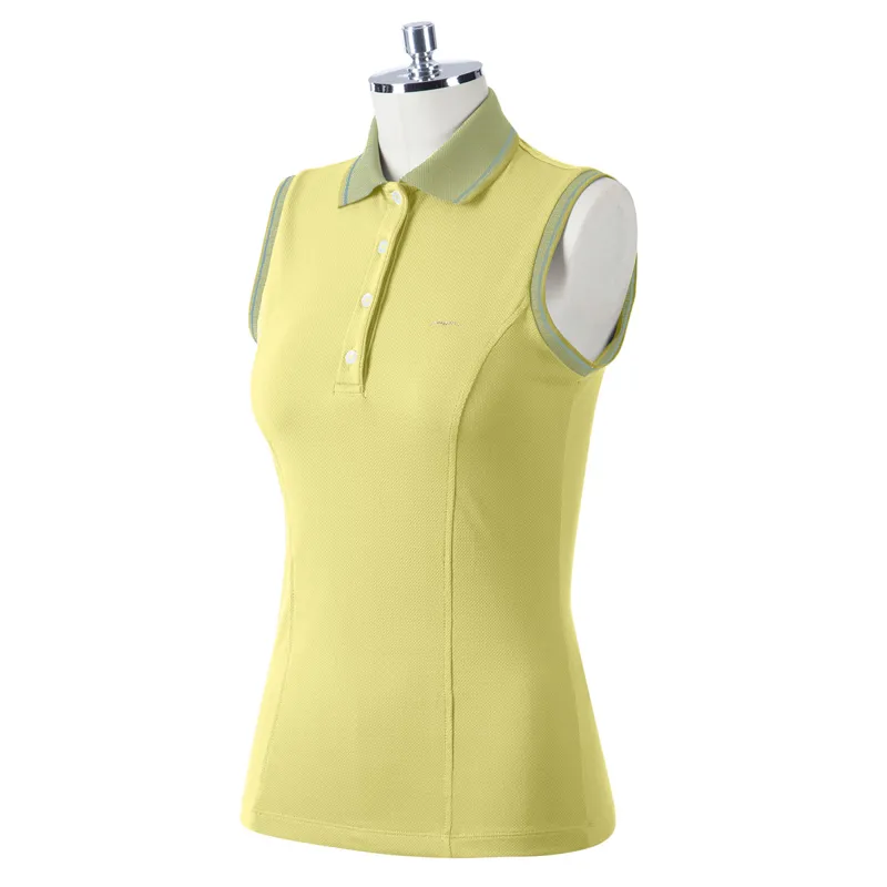 Animo Brunico Ladies Sleeveless Polo Shirt - Lemon