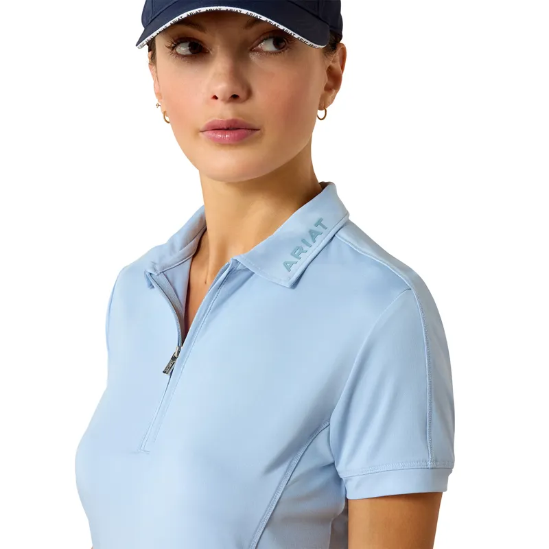 Ariat Bandera 1/4 Zip Womens Polo Shirt - St Tropez-2