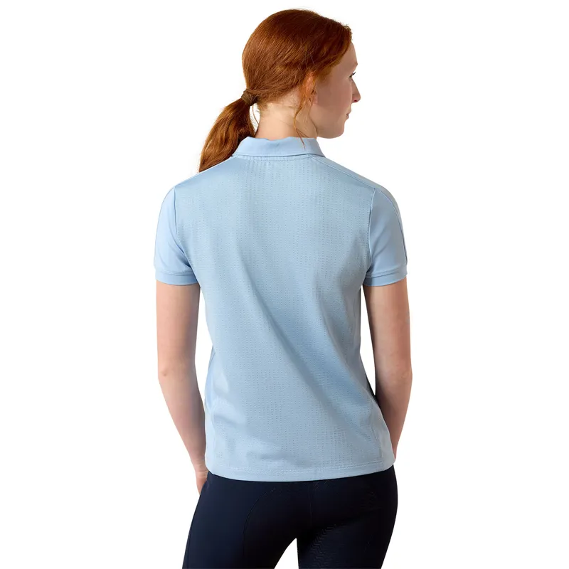 Ariat Bandera 1/4 Zip Junior Polo Shirt - St Tropez-1