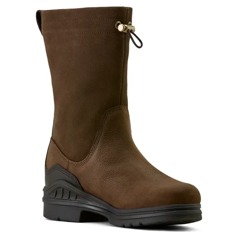 Ariat Barnyard Brooke Womens Waterproof Country Boots - Vintage Brown-2