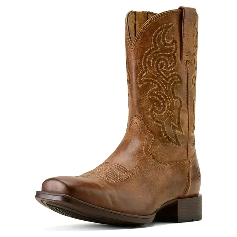 Ariat Bodie Square Toe Mens Western Boots - Honey Tan