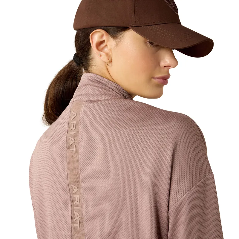 Ariat Breathe 1/2 Zip Womens Sweatshirt - Antler-3