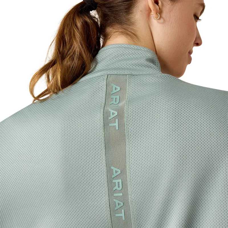 Ariat Breathe 1/2 Zip Womens Sweatshirt - Chinois Green-3