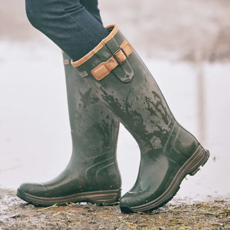 Ariat Burford Insulated Womens Wellies - Olive Green-7