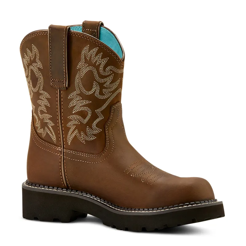 Ariat Womens Fatbaby Western Boots - Sassy Brown-2