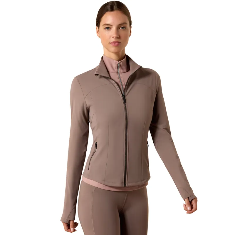 Ariat SolVeil Womens Full Zip Sweatshirt - Iron-1