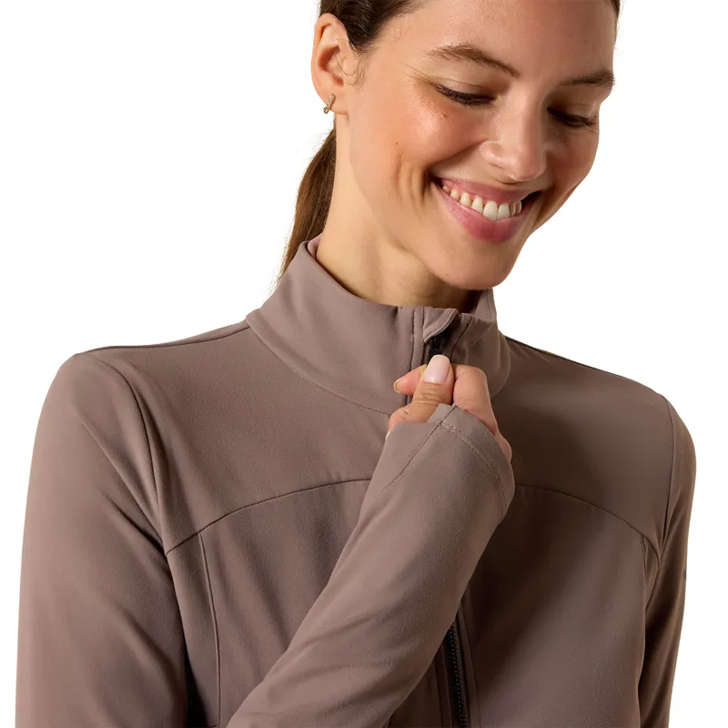 Ariat SolVeil Womens Full Zip Sweatshirt - Iron-4