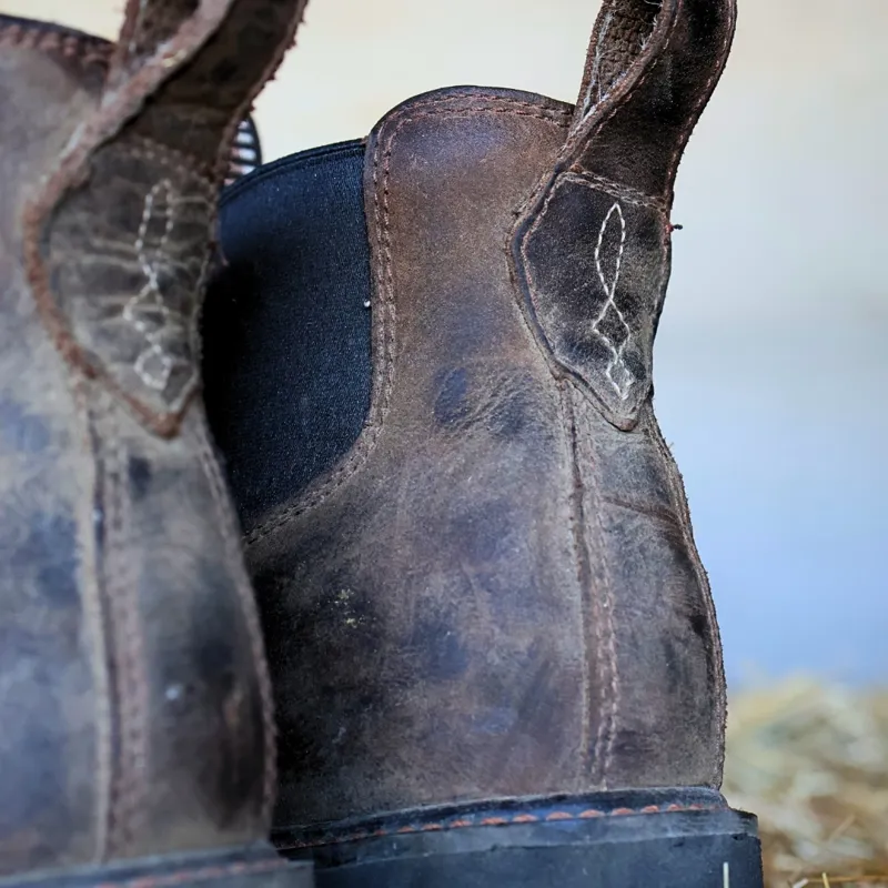Ariat Groundrancher Steel Toe Mens Work Boots - Dark Brown-10
