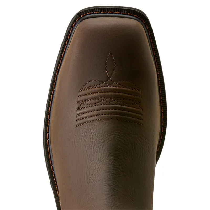 Ariat Groundrancher Steel Toe Mens Work Boots - Dark Brown-7