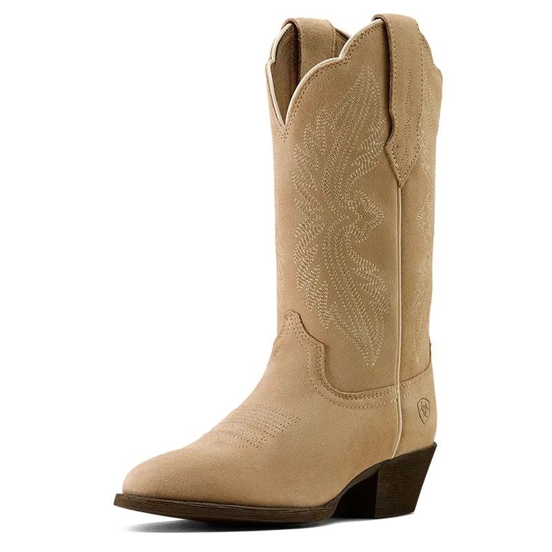 Ariat Heritage StretchFit R Toe Womens Western Boots - Truly Taupe