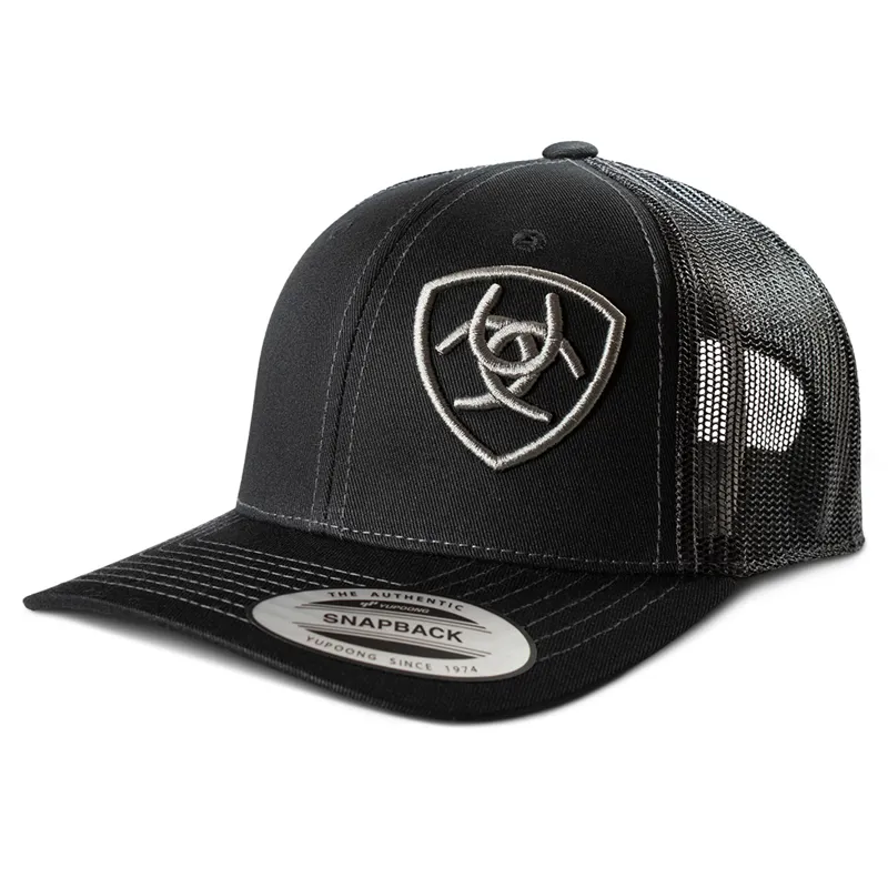 Ariat Loyal Junior Unisex Logo Snapback Cap - Black