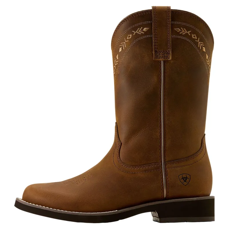 Ariat Kearney Round Toe Womens  Western Boots - Distressed Brown-2