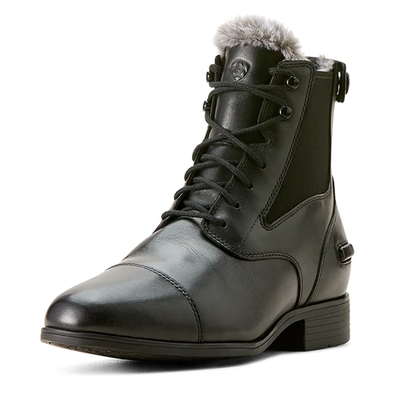 Ariat Kendall Ladies Sherpa Back Zip Paddock Boots - Black