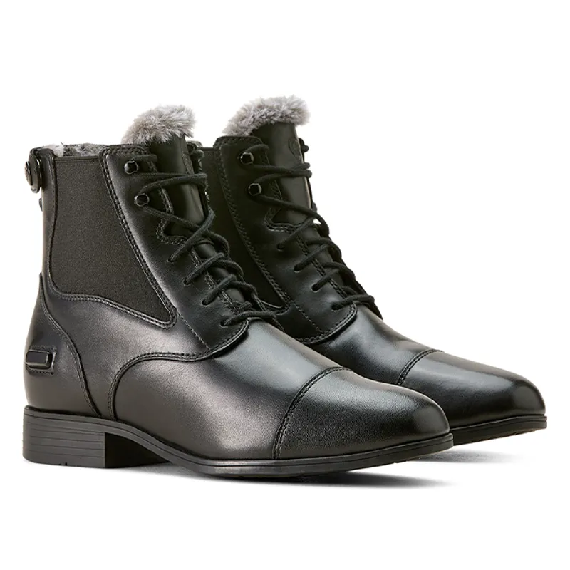 Ariat Kendall Ladies Sherpa Back Zip Paddock Boots - Black-3
