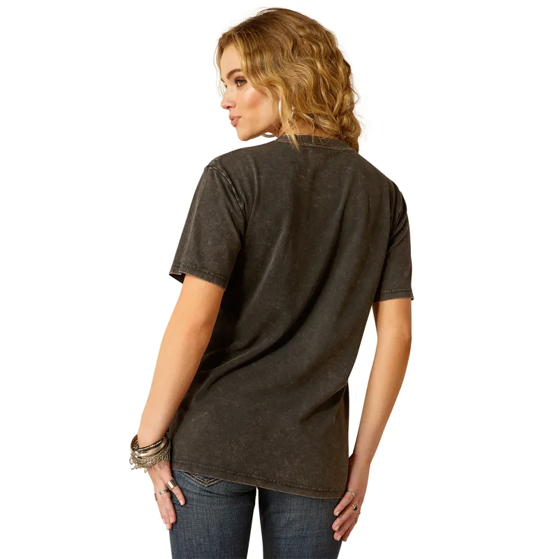Ariat Later Gator Short Sleeve Ladies Tee - Black X-Small-1