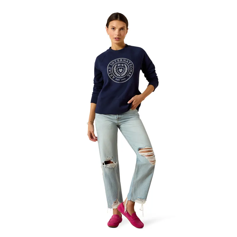 Ariat Martine Womens Sweatshirt - Navy-3