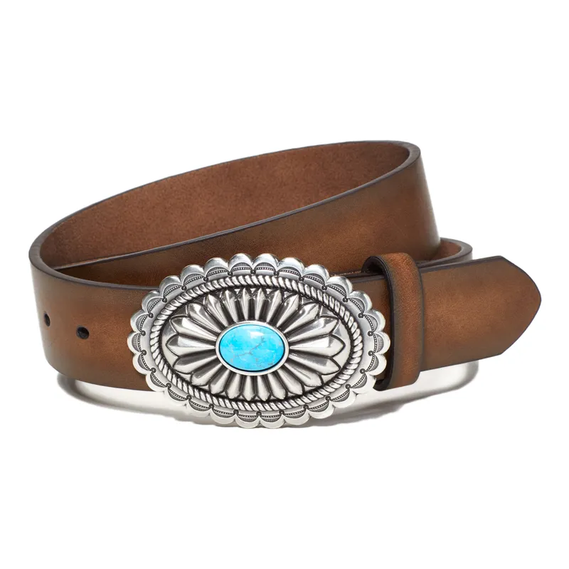 Ariat Womens Lucinda Belt - Brown-1