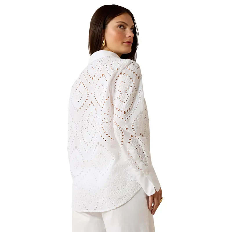 Ariat Country Millington Womens Blouse - White-1