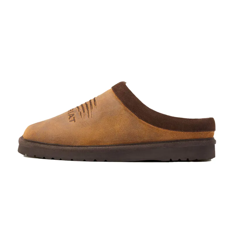 Ariat Patriot Mens Square Toe Slippers - Dusty Brown-2