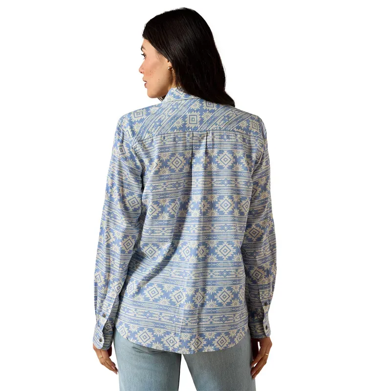 Ariat Billie Jean Womens Shirt - Ashleigh Blue Crystal-1