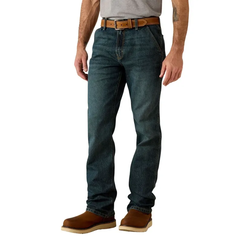 Ariat Rebar M7 Workhorse Slim DuraStretch Stackable Straight Leg Mens Jeans - McCoy