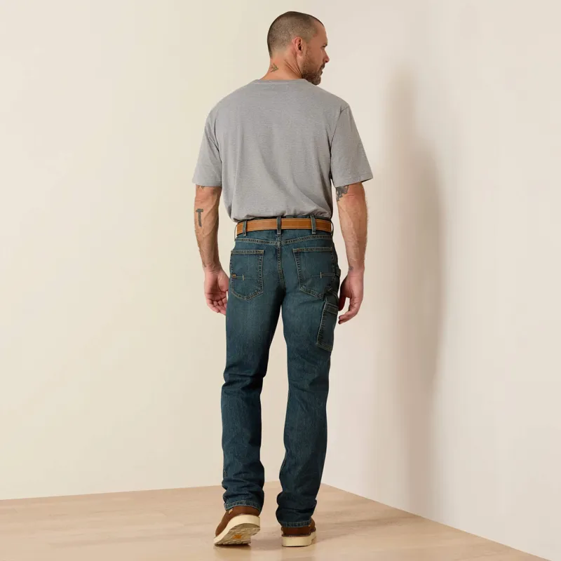 Ariat Rebar M7 Workhorse Slim DuraStretch Stackable Straight Leg Mens Jeans - McCoy-2