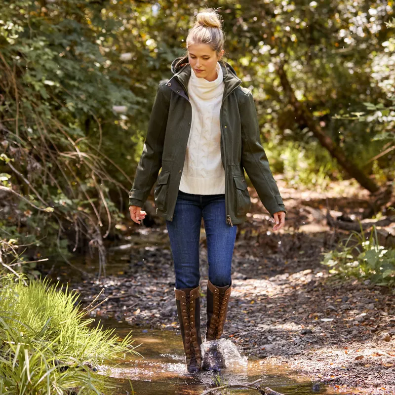 Ariat Rhodium H2O Ladies Insulated Parka Jacket - Rosin-1