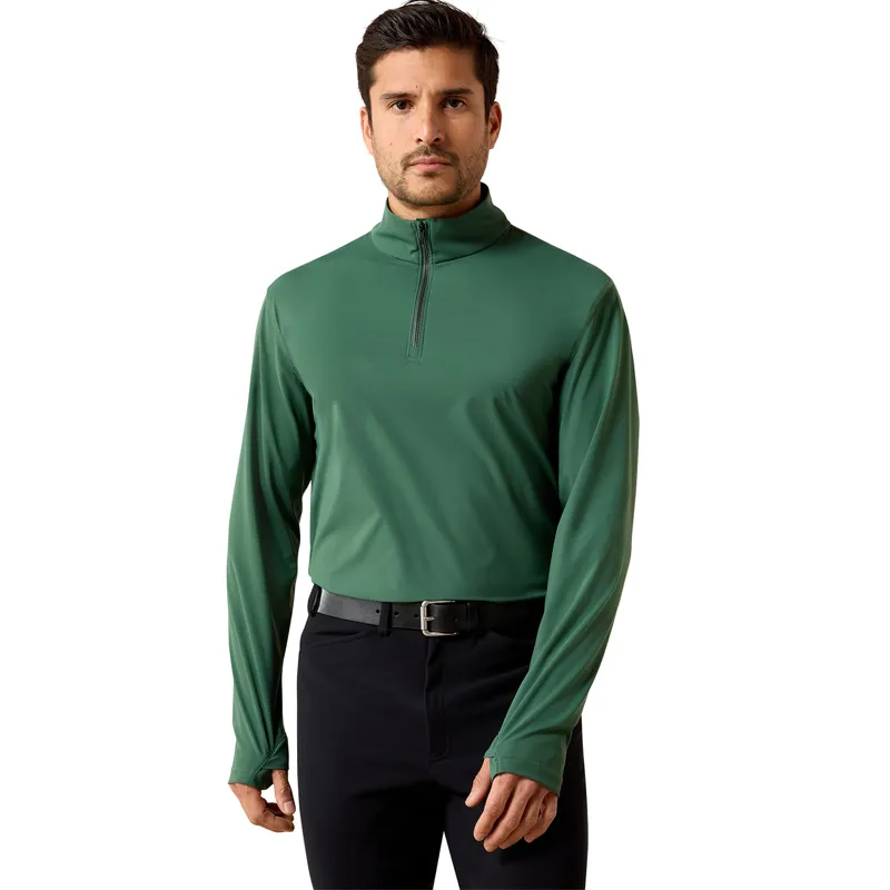 Ariat SolVeil Mens 1/4 Zip Base Layer - Monstera