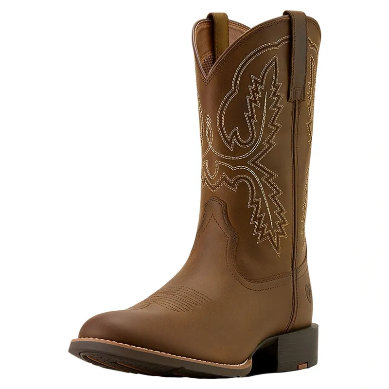 Ariat Sport Stratten Mens Western Boots - Distressed Brown