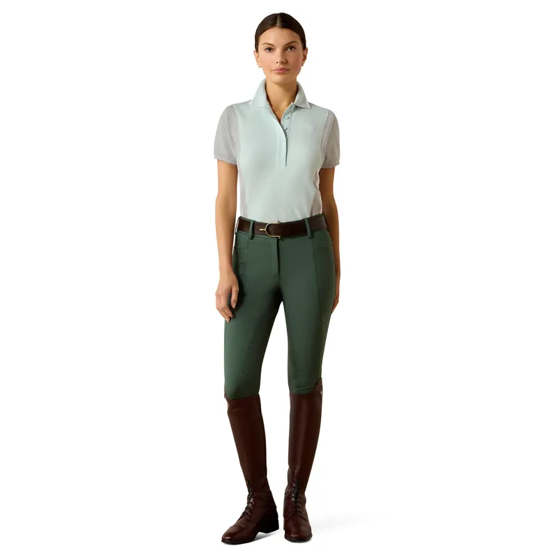 Ariat Taryn Womens Polo Shirt - Starlight Blue/Grey-4