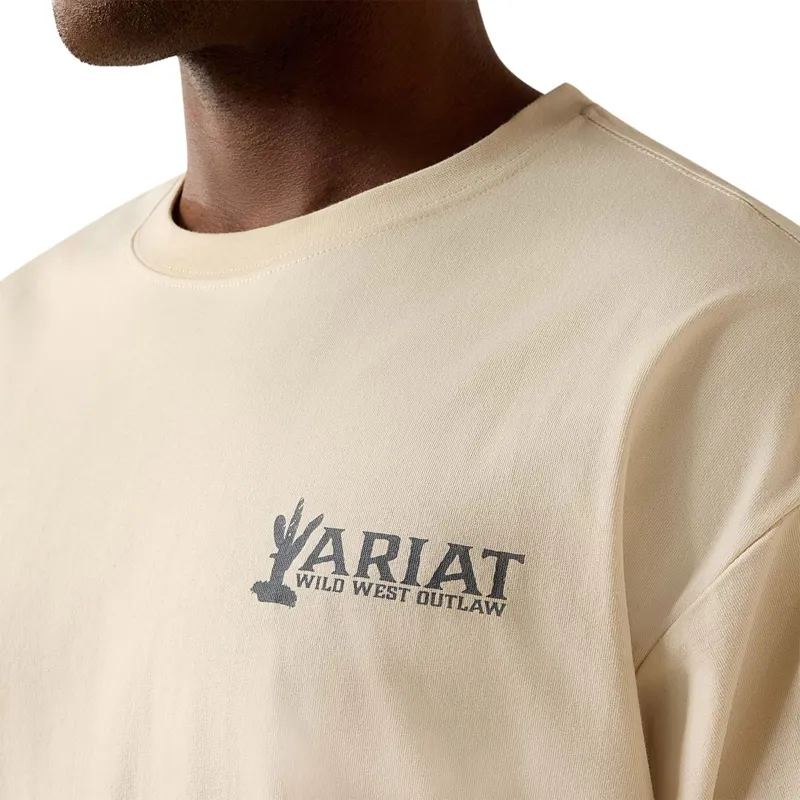 Ariat The Wicked Boxy Mens T-Shirt - Sandshell-2