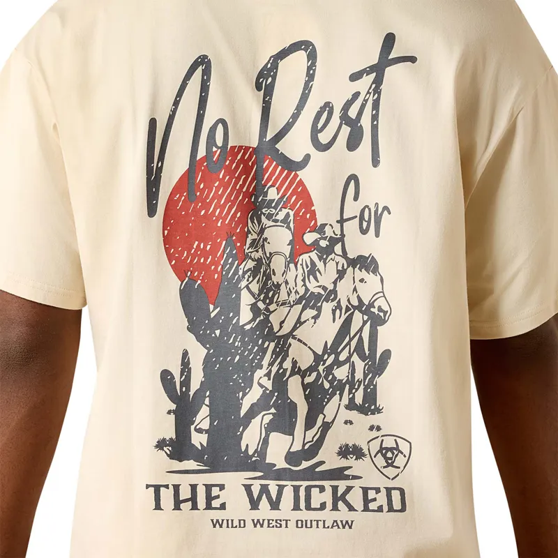 Ariat The Wicked Boxy Mens T-Shirt - Sandshell-3