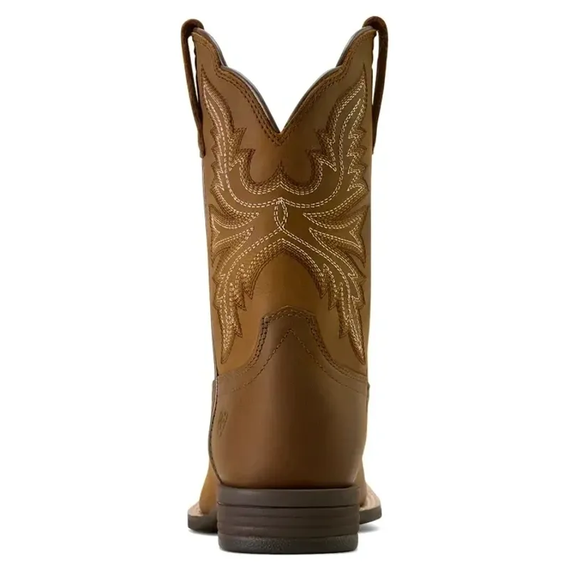 Ariat Westwood Wide Square Toe Junior Western Boots - Distressed Brown-3