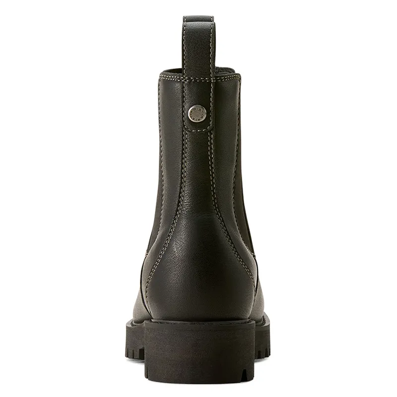 Ariat Wexford Lug Mid Waterproof Ladies Chelsea Boots - Jet Black-2