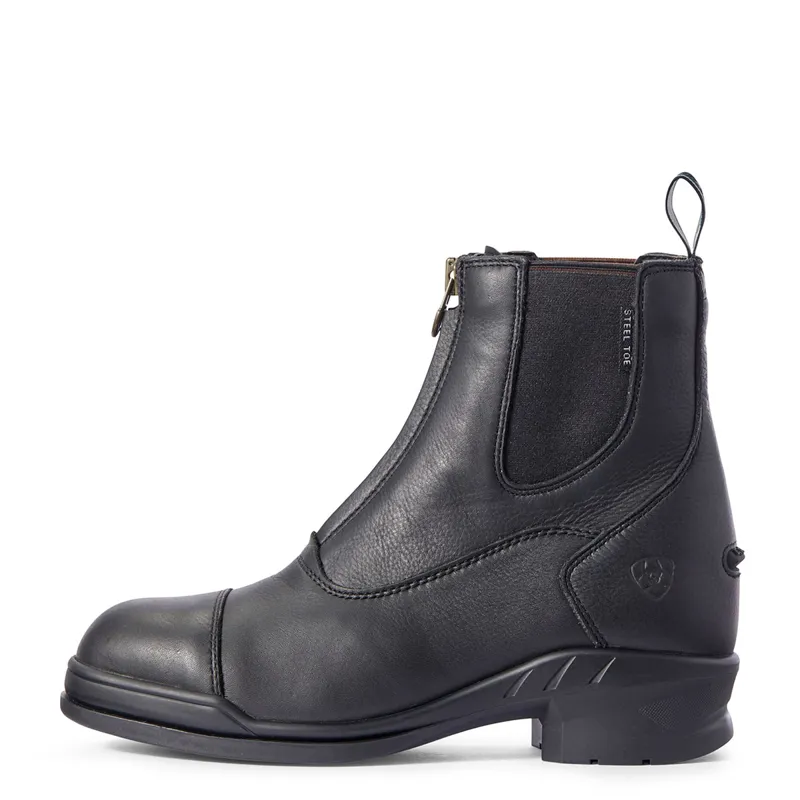 Ariat Heritage IV Zip Steel Toe Ladies Paddock Boots - Black-2