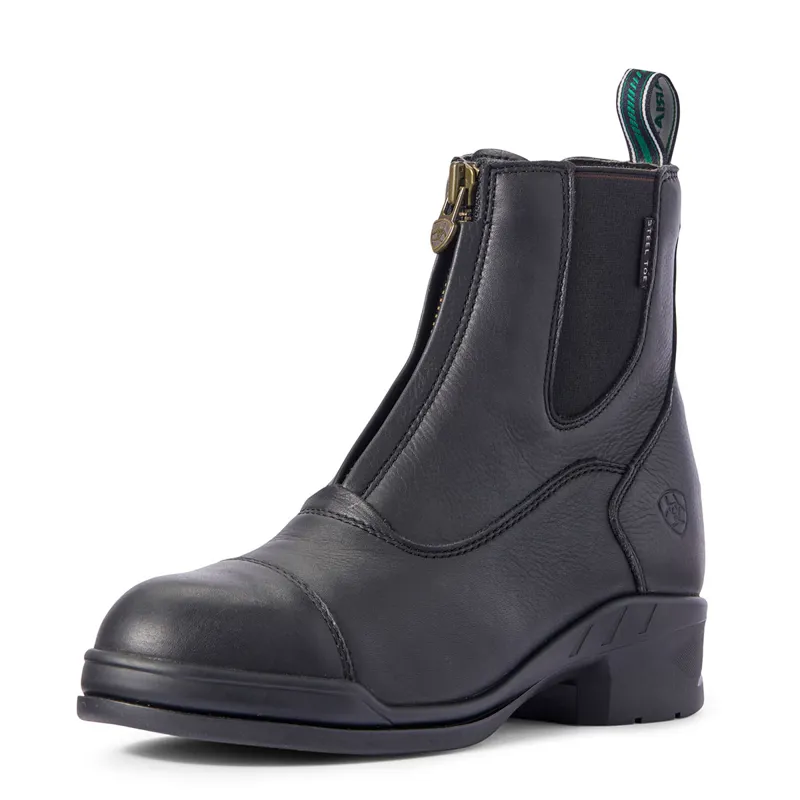 Ariat Heritage IV Zip Steel Toe Ladies Paddock Boots - Black