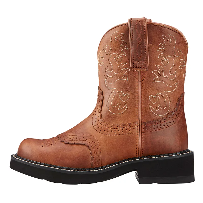 Ariat Fatbaby Saddle Ladies Western Boots - Russet Rebel-2