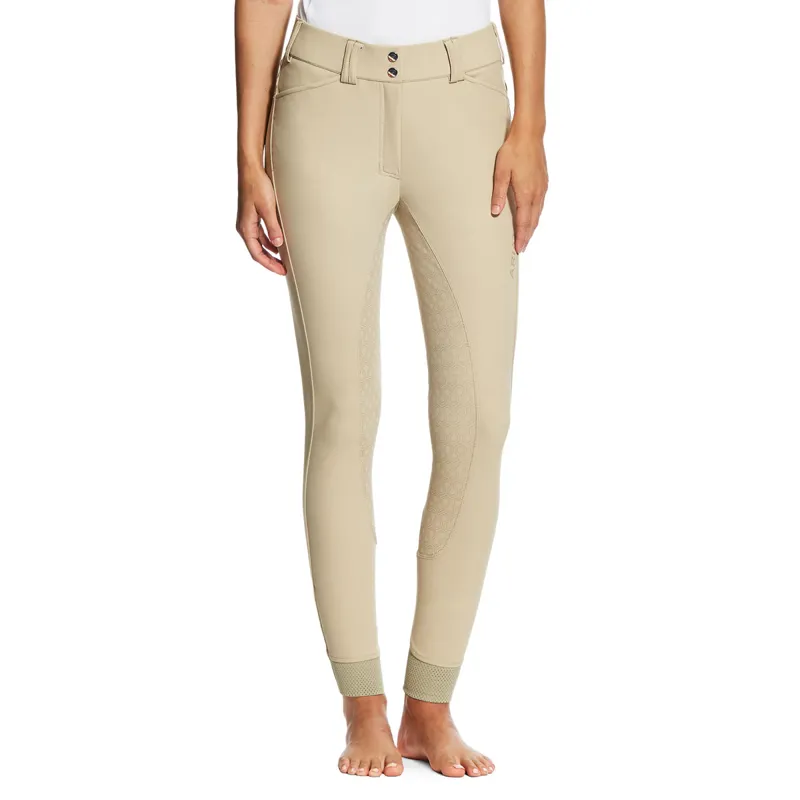 Ariat Tri Factor Grip Full Seat Womens Competition Breeches - Tan