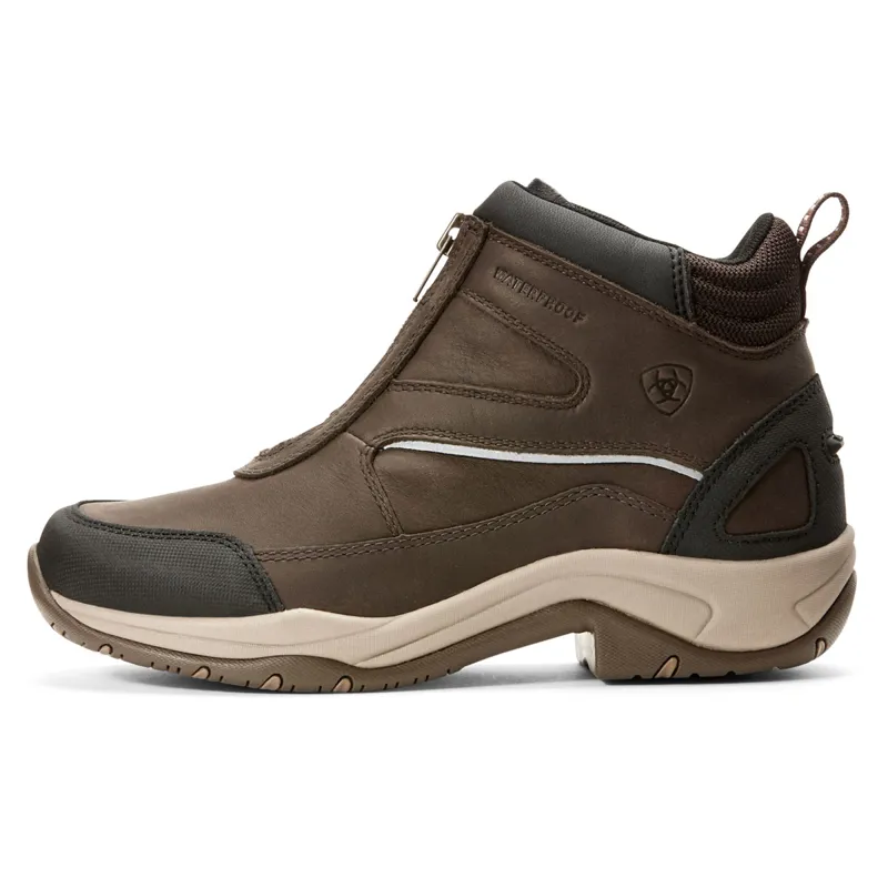 Ariat Telluride Zip H2O Ladies Short Yard Boots - Dark Brown-2