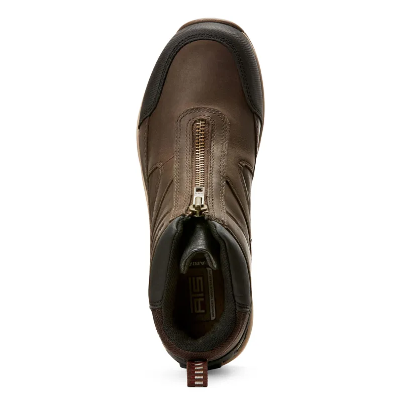 Ariat Telluride Zip H2O Ladies Short Yard Boots - Dark Brown-4