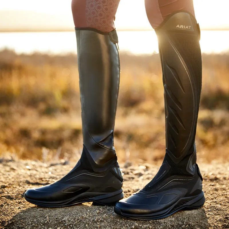 Ariat Ascent Ladies Tall Riding Boots - Black-5