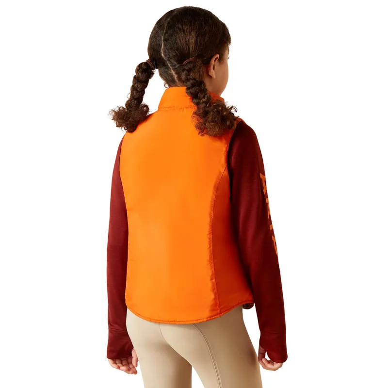 Ariat Bella Junior Girls Reversible Gilet - Dala Horse/Arctic-1