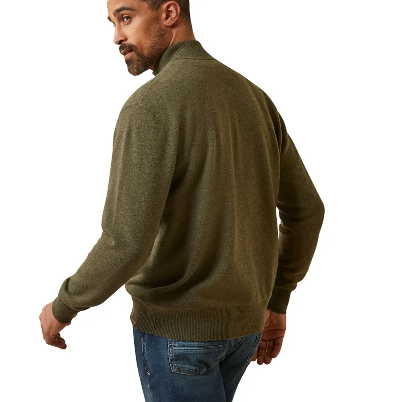 Ariat Country Bolinas 1/2 Zip Mens Sweater - Earth-1